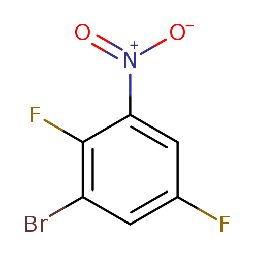 Fc1cc(Br)c(c(c1)[N+](=O)[O-])F