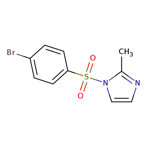 Brc1ccc(cc1)S(=O)(=O)n1ccnc1C