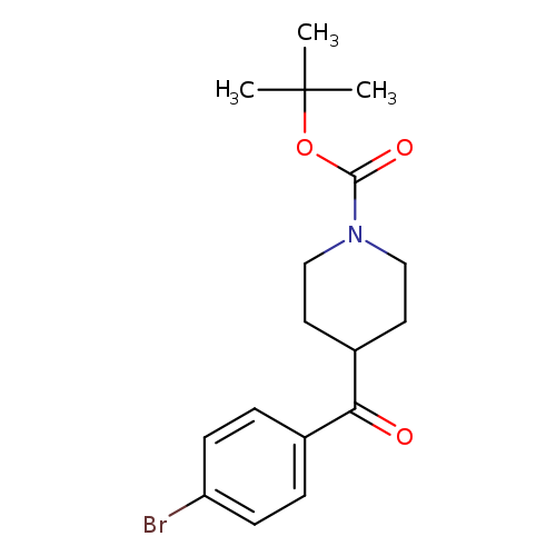 O=C(c1ccc(cc1)Br)C1CCN(CC1)C(=O)OC(C)(C)C
