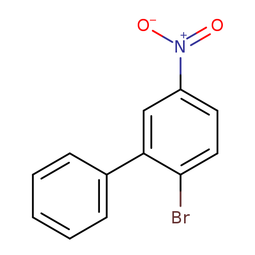 Brc1ccc(cc1c1ccccc1)[N+](=O)[O-]