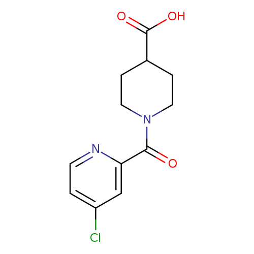 O=C(c1nccc(c1)Cl)N1CCC(CC1)C(=O)O