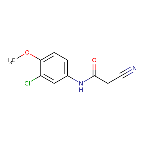 N#CCC(=O)Nc1ccc(c(c1)Cl)OC