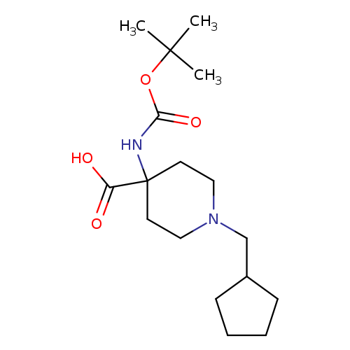 OC(=O)C1(CCN(CC1)CC1CCCC1)NC(=O)OC(C)(C)C