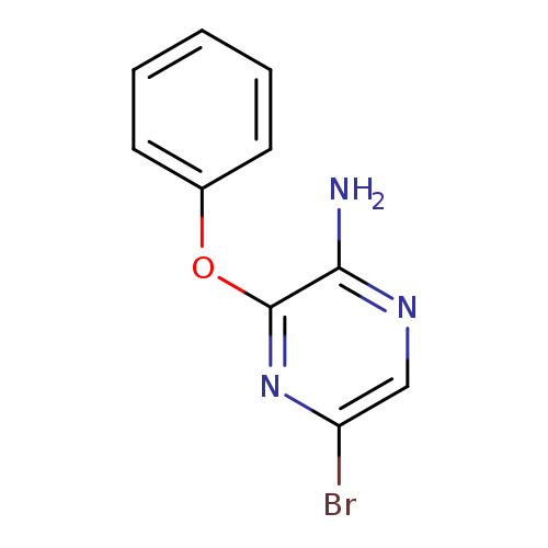 Brc1cnc(c(n1)Oc1ccccc1)N
