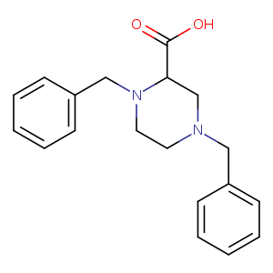 OC(=O)C1CN(CCN1Cc1ccccc1)Cc1ccccc1