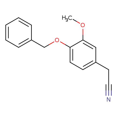 N#CCc1ccc(c(c1)OC)OCc1ccccc1