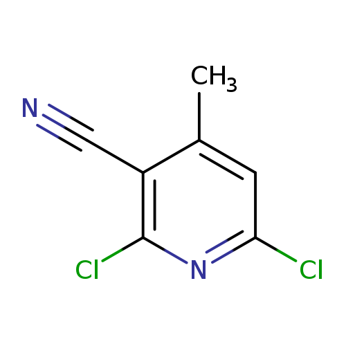 N#Cc1c(C)cc(nc1Cl)Cl