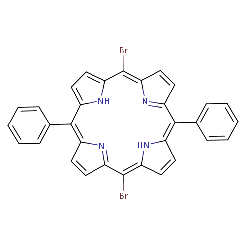 BrC1=C2C=CC(=N2)C(=c2ccc(=C(C3=NC(=C(c4[nH]c1cc4)c1ccccc1)C=C3)Br)[nH]2)c1ccccc1