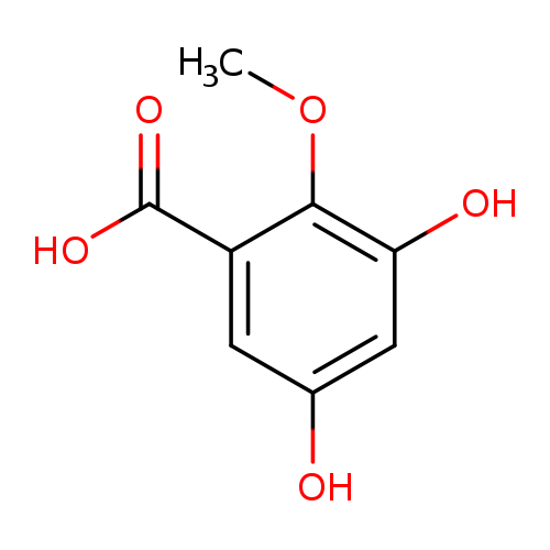 COc1c(O)cc(cc1C(=O)O)O