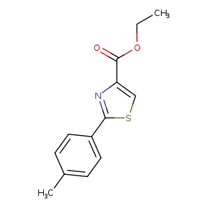 CCOC(=O)c1csc(n1)c1ccc(cc1)C