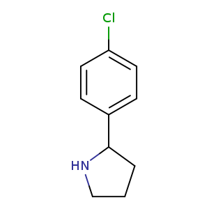 Clc1ccc(cc1)C1CCCN1