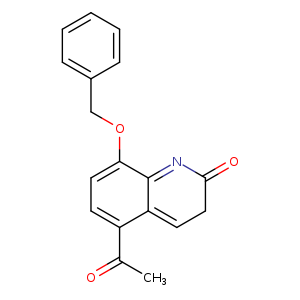 CC(=O)c1ccc(c2=NC(=O)CC=c12)OCc1ccccc1