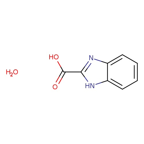 OC(=O)c1nc2c([nH]1)cccc2.O