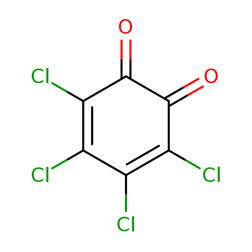 ClC1=C(Cl)C(=O)C(=O)C(=C1Cl)Cl