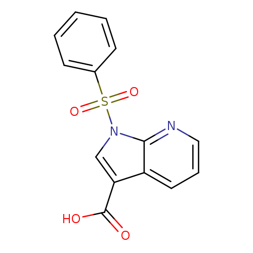 OC(=O)c1cn(c2c1cccn2)S(=O)(=O)c1ccccc1