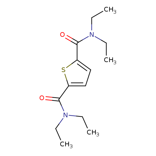 CCN(C(=O)c1ccc(s1)C(=O)N(CC)CC)CC