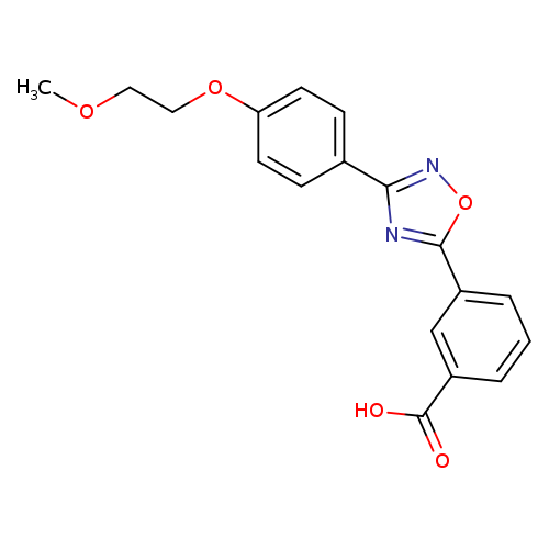 COCCOc1ccc(cc1)c1noc(n1)c1cccc(c1)C(=O)O