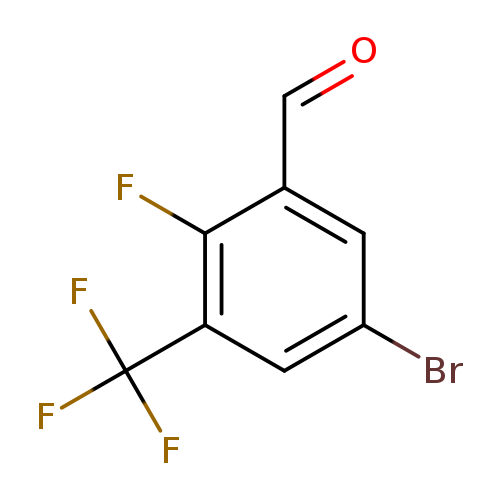 O=Cc1cc(Br)cc(c1F)C(F)(F)F