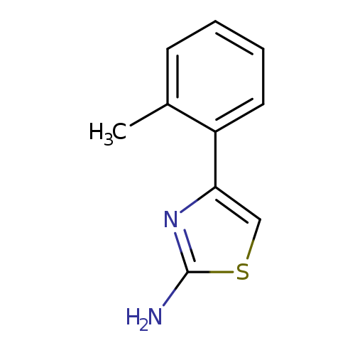 Nc1scc(n1)c1ccccc1C