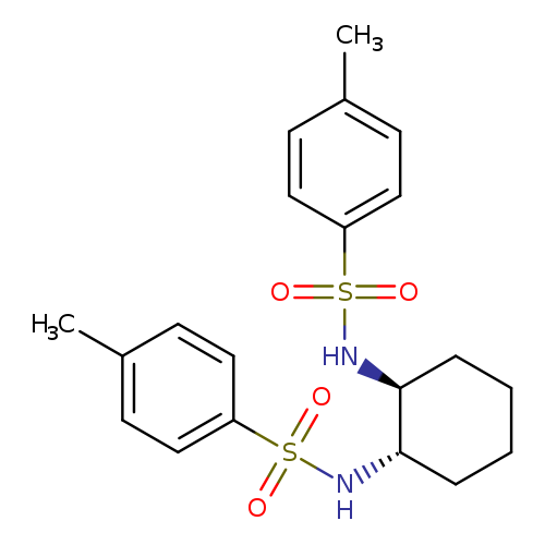 Cc1ccc(cc1)S(=O)(=O)N[C@H]1CCCC[C@@H]1NS(=O)(=O)c1ccc(cc1)C