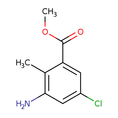 COC(=O)c1cc(Cl)cc(c1C)N