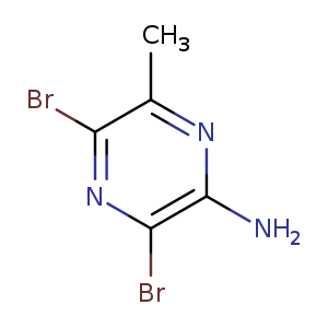 Cc1nc(N)c(nc1Br)Br