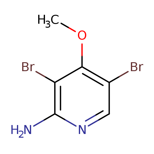 COc1c(Br)cnc(c1Br)N
