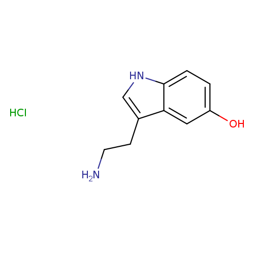 NCCc1c[nH]c2c1cc(O)cc2.Cl