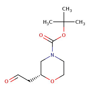 O=CC[C@H]1OCCN(C1)C(=O)OC(C)(C)C