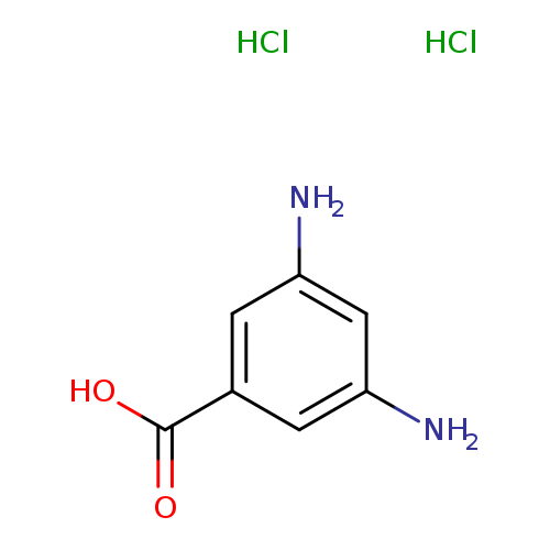 OC(=O)c1cc(N)cc(c1)N.Cl.Cl