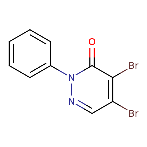 Brc1cnn(c(=O)c1Br)c1ccccc1