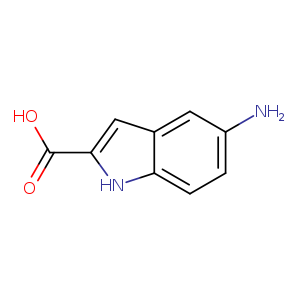 Nc1ccc2c(c1)cc([nH]2)C(=O)O