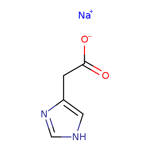 [O-]C(=O)Cc1c[nH]cn1.[Na+]