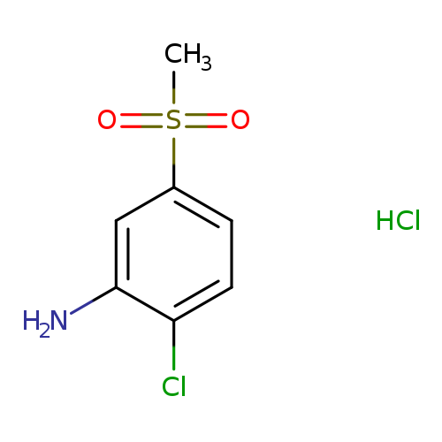 Clc1ccc(cc1N)S(=O)(=O)C.Cl