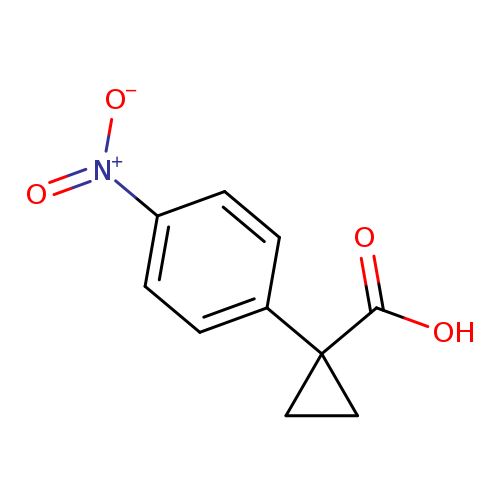OC(=O)C1(CC1)c1ccc(cc1)[N+](=O)[O-]