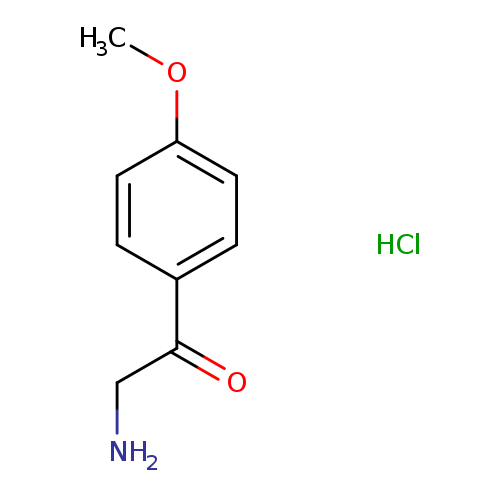 NCC(=O)c1ccc(cc1)OC.Cl