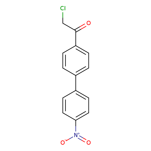 ClCC(=O)c1ccc(cc1)c1ccc(cc1)[N+](=O)[O-]