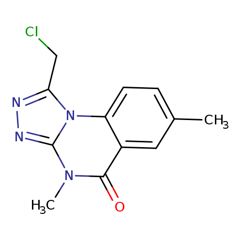ClCc1nnc2n1c1ccc(cc1c(=O)n2C)C