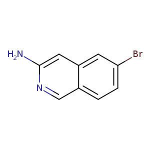 Brc1ccc2c(c1)cc(nc2)N