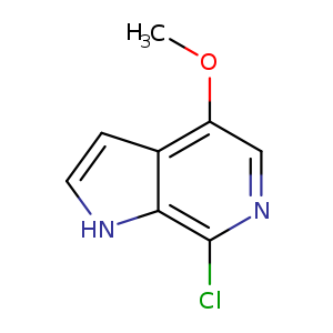 COc1cnc(c2c1cc[nH]2)Cl