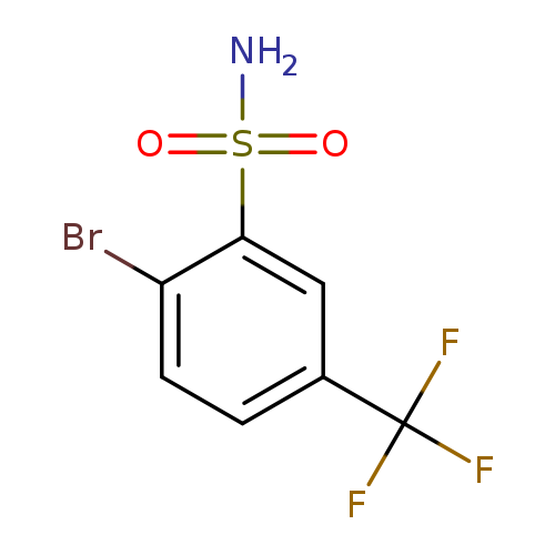 Brc1ccc(cc1S(=O)(=O)N)C(F)(F)F