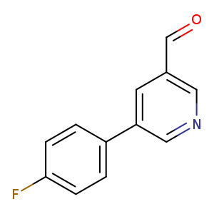 O=Cc1cncc(c1)c1ccc(cc1)F