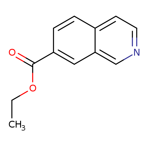 CCOC(=O)c1ccc2c(c1)cncc2