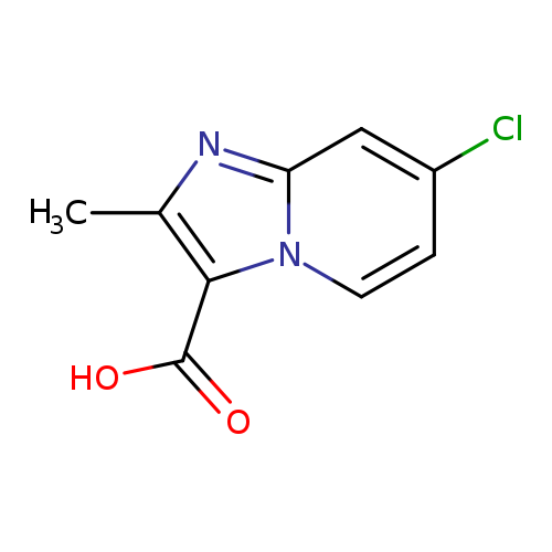 Clc1ccn2c(c1)nc(c2C(=O)O)C
