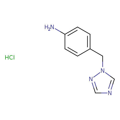 Nc1ccc(cc1)Cn1ncnc1.Cl