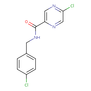 Clc1ccc(cc1)CNC(=O)c1ncc(nc1)Cl