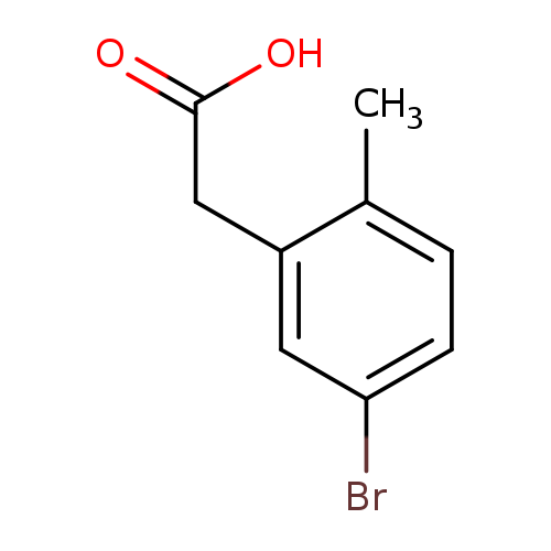 Cc1ccc(cc1CC(=O)O)Br