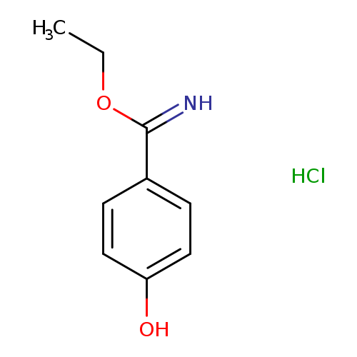 CCOC(=N)c1ccc(cc1)O.Cl