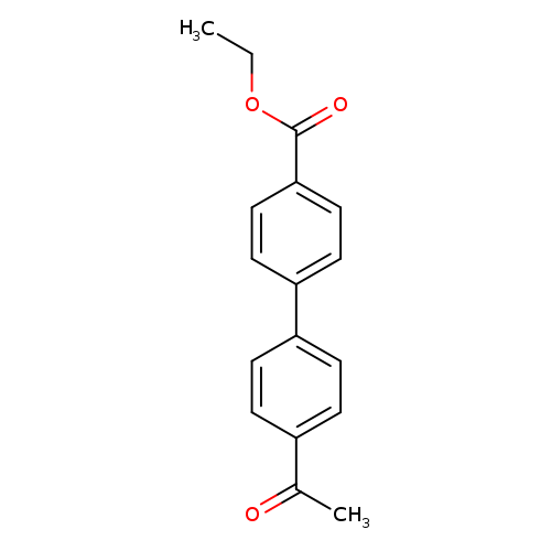 CCOC(=O)c1ccc(cc1)c1ccc(cc1)C(=O)C