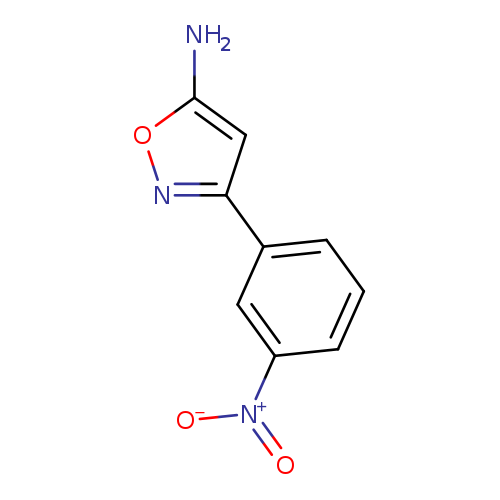Nc1onc(c1)c1cccc(c1)[N+](=O)[O-]